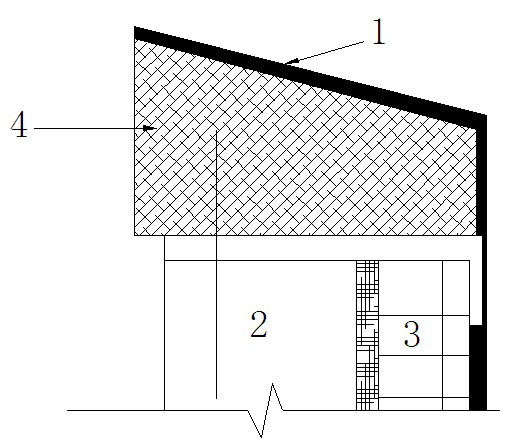 Antiseptic processing method for capping part of brick lining chimney