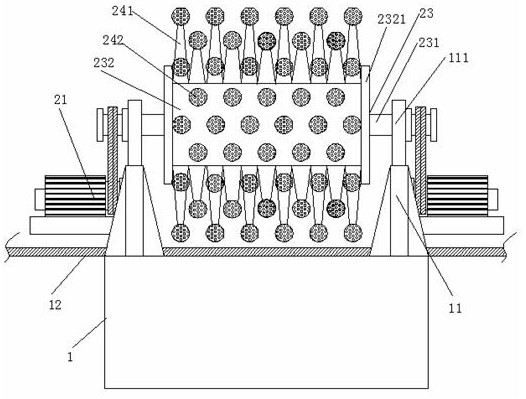 Thick double-grain-line rubber plate production process based on physical repair method