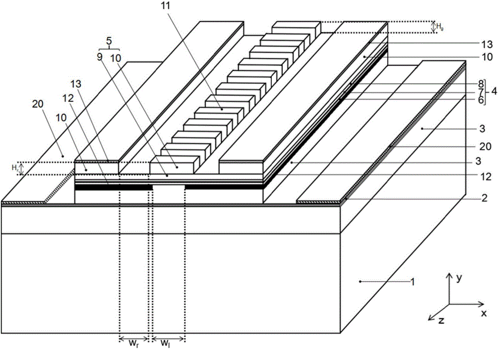 DFB laser based on surface gating