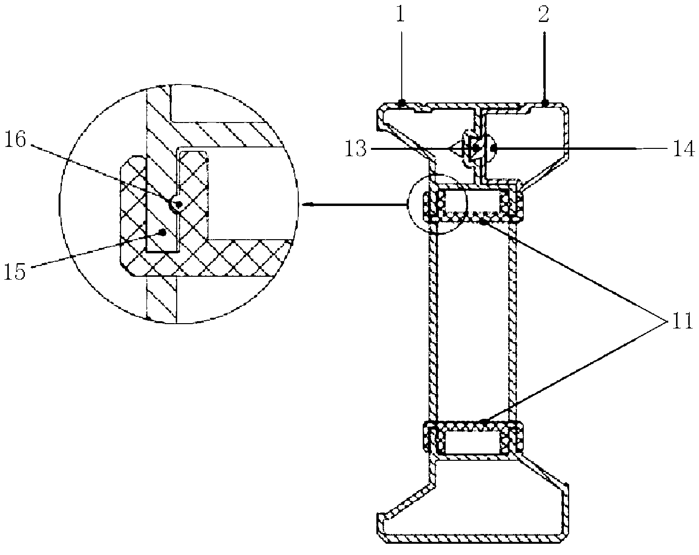 Slideway type detecting positioning instrument