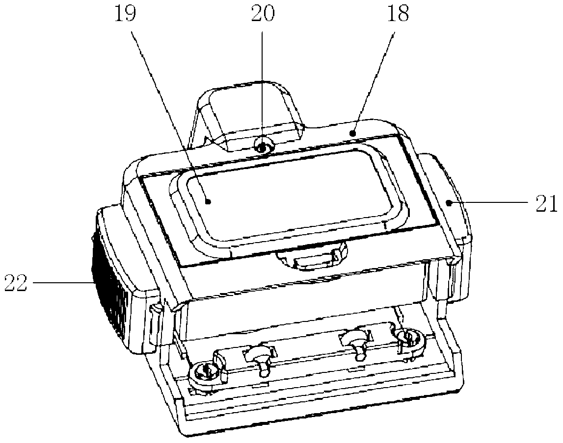 Slideway type detecting positioning instrument