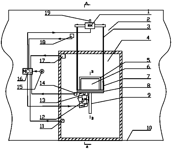 Indoor device for automatically receiving packages, and control method of indoor device