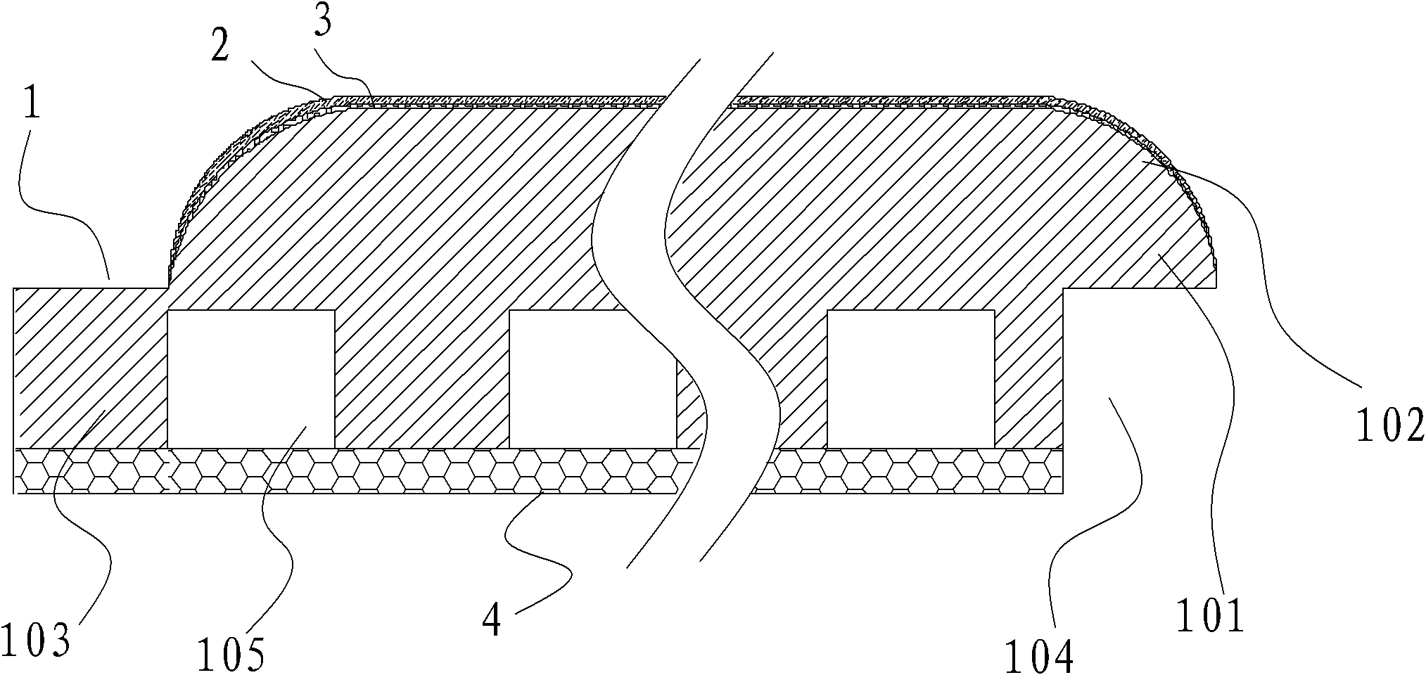 Composite plastic floor