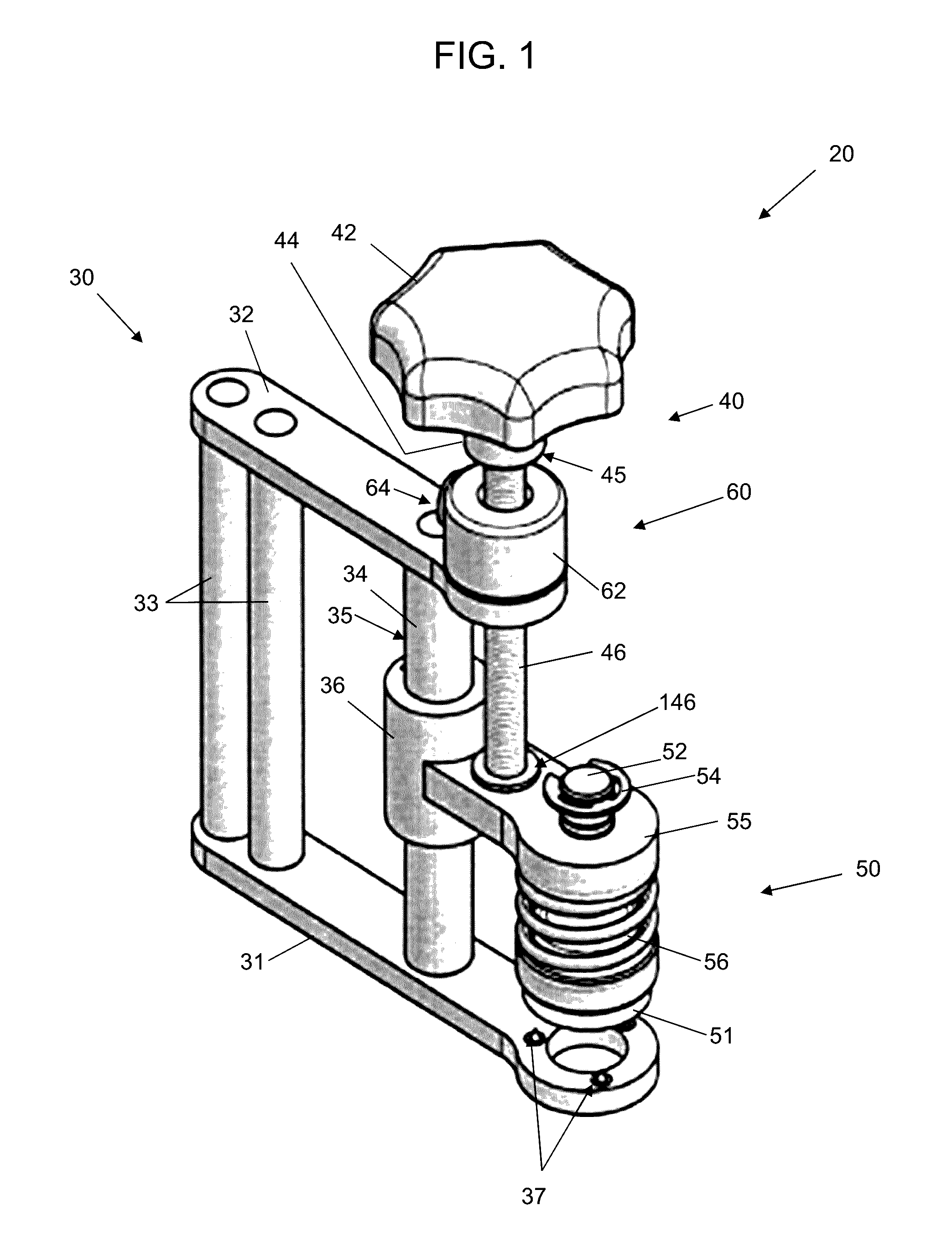 Contact Surface Adapter and Components for Artificial Prosthesis Installation Clamp