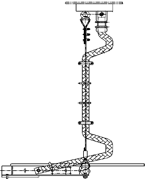 Fan hub lightning guiding wire connecting method and lightning guiding system