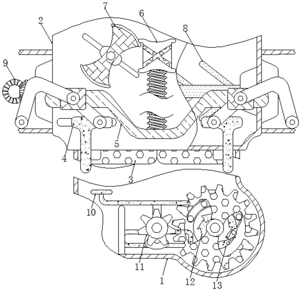 Device for solving problem of iron material residues in construction waste classification treatment