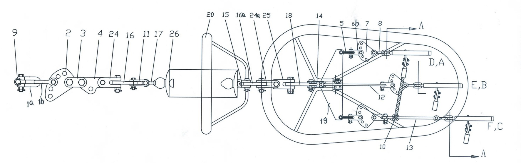 Four-link tension string for +/-800KV heavy ice area