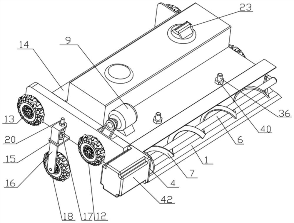 A cleaning device for solar photovoltaic panels