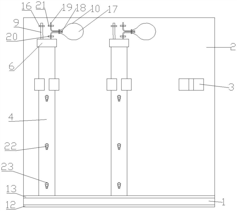 Reservoir sediment pollution release simulation device