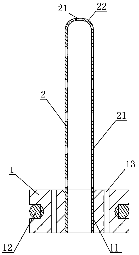 Air guiding device for cigarette heating by air and cigarette air heating device