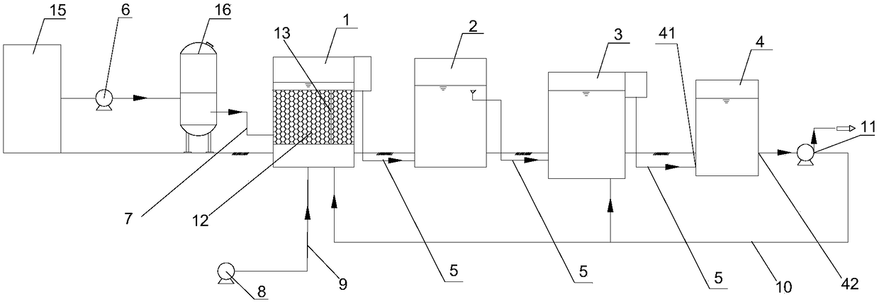 Circulating water pollution emission standard-reaching treatment device