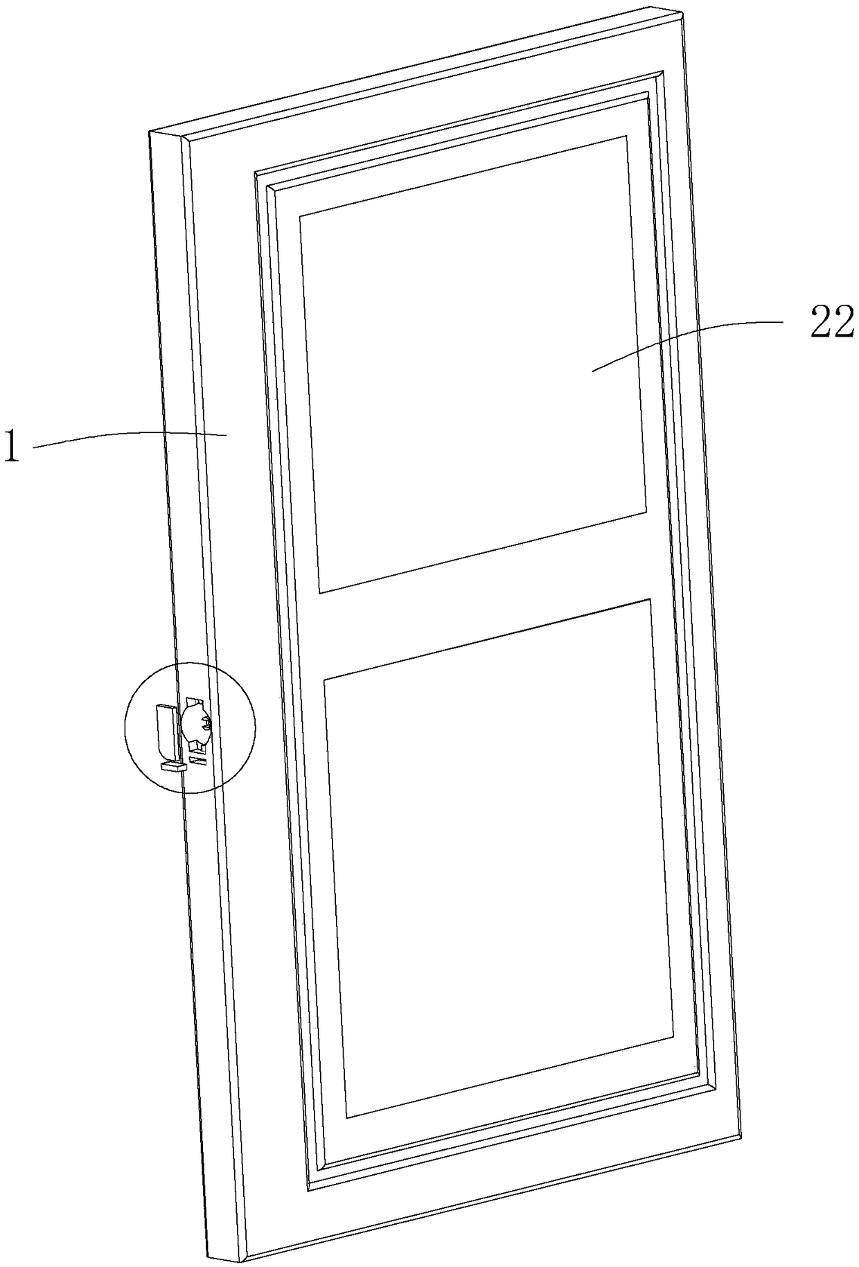 Assembled wooden door based on dehumidification and moisture-proof