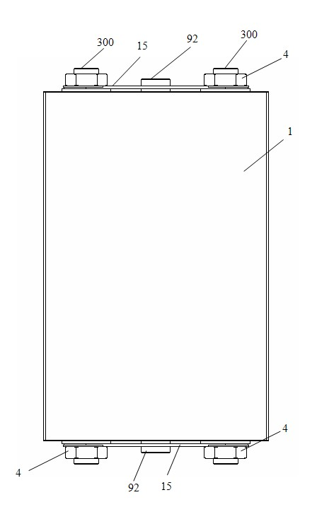 Lithium ion power battery with bidirectional current collectors