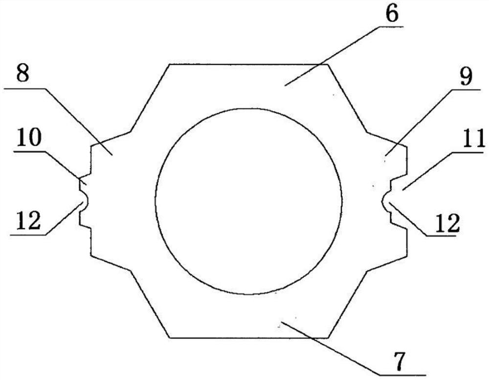 Prestressed high-strength concrete hollow support pile