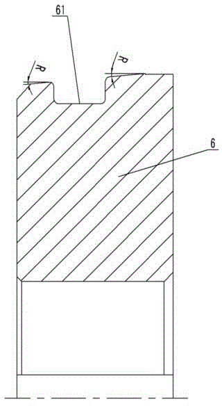 Hydraulic grooving machine for machining grooves of metal elbows