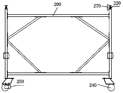 Cable trench construction method using integral movable formwork device