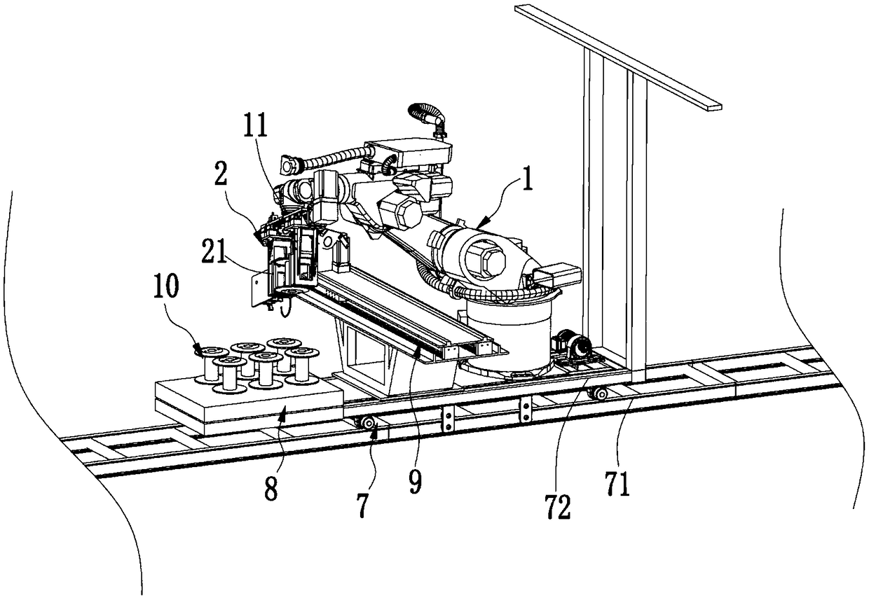 Full-automatic winding production line and processing method thereof