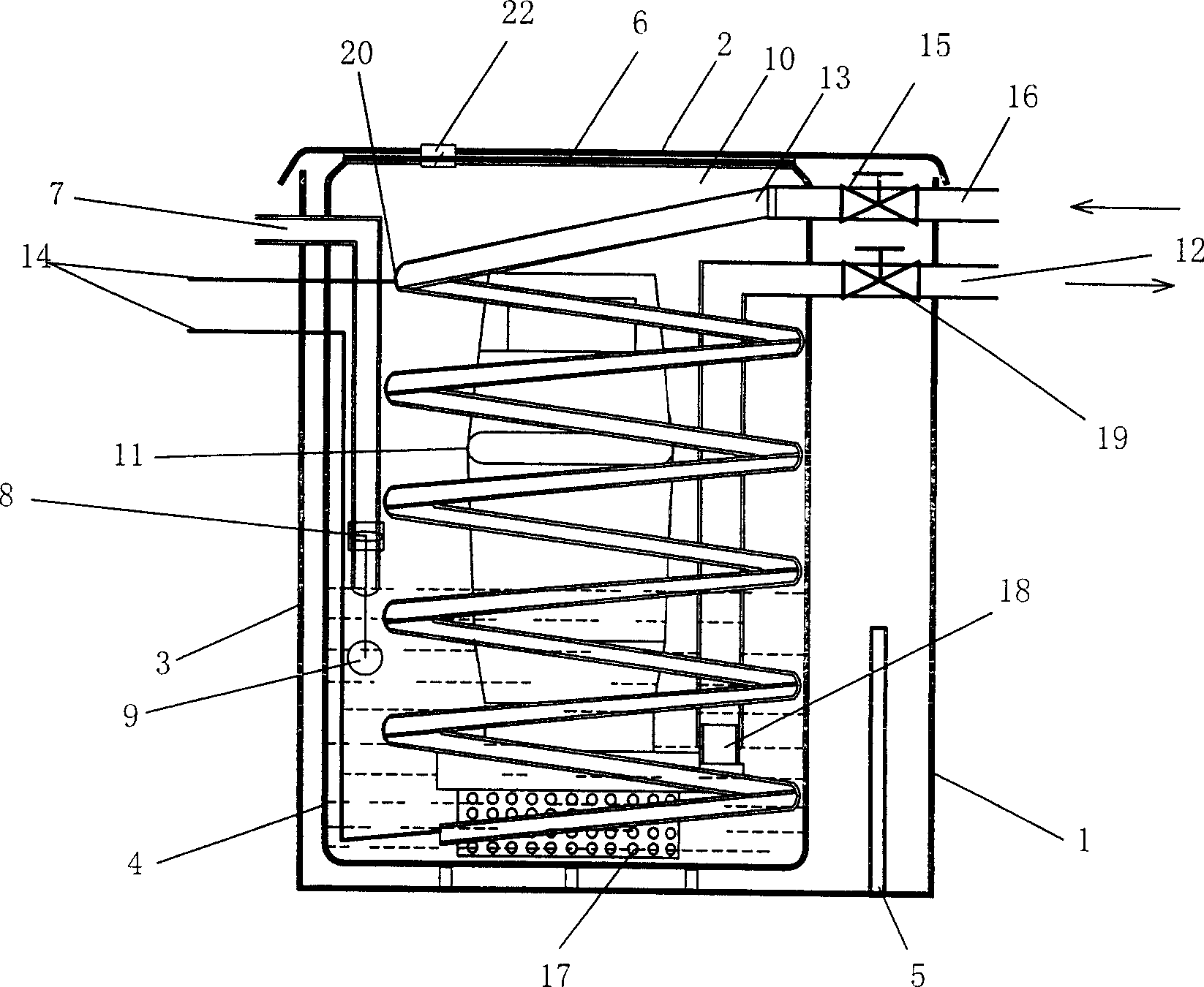 Domestic central air-conditioning water pump box