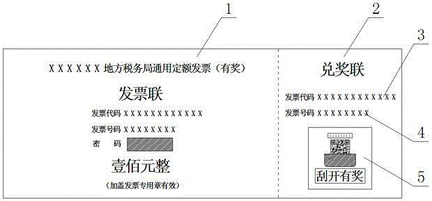 Invoice based on two-dimensional bar code rewarding