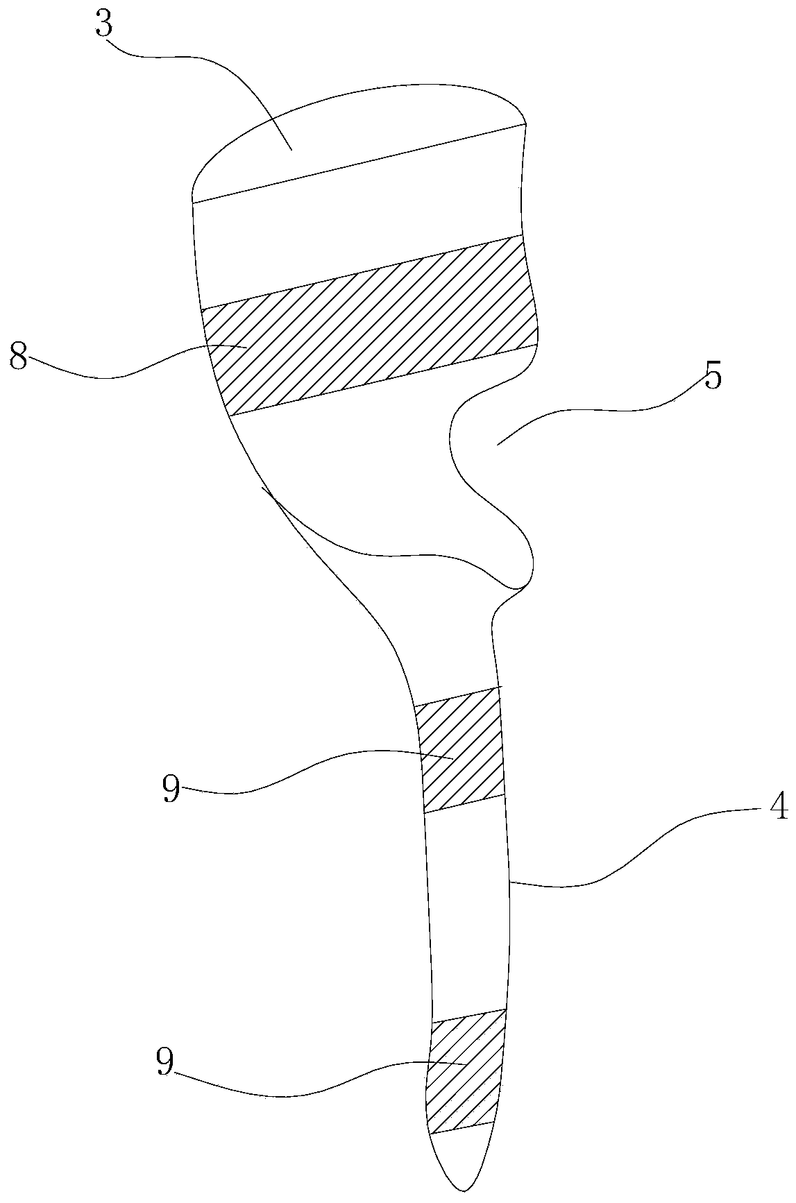 Semi-radius head prosthesis structure