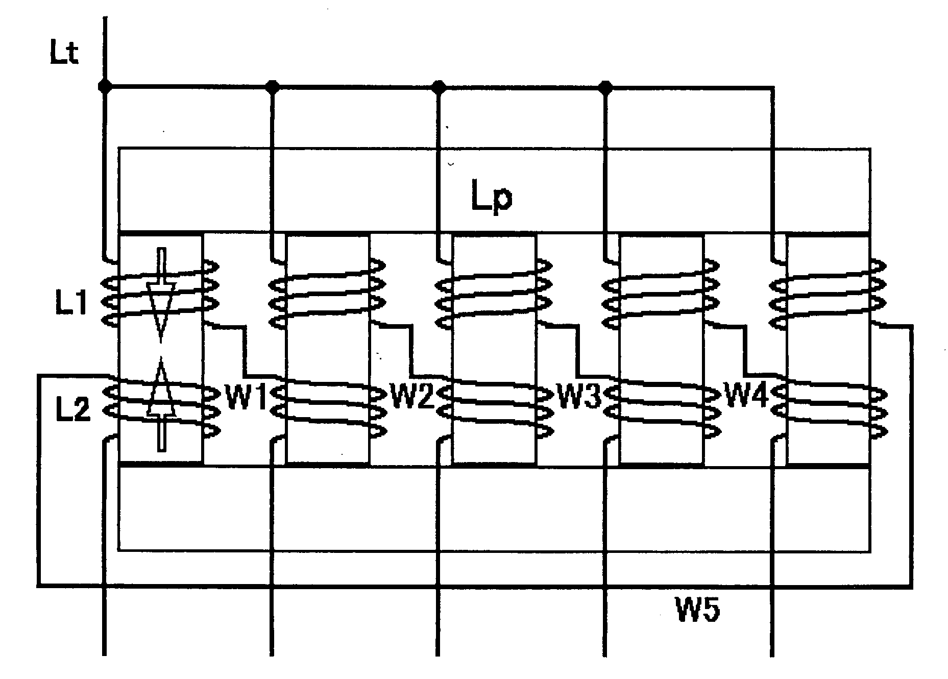 Module for parallel lighting and balancer coil for discharge lamp