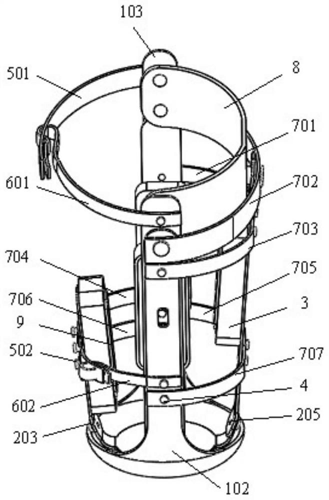 Fully open constant force receiving cavity