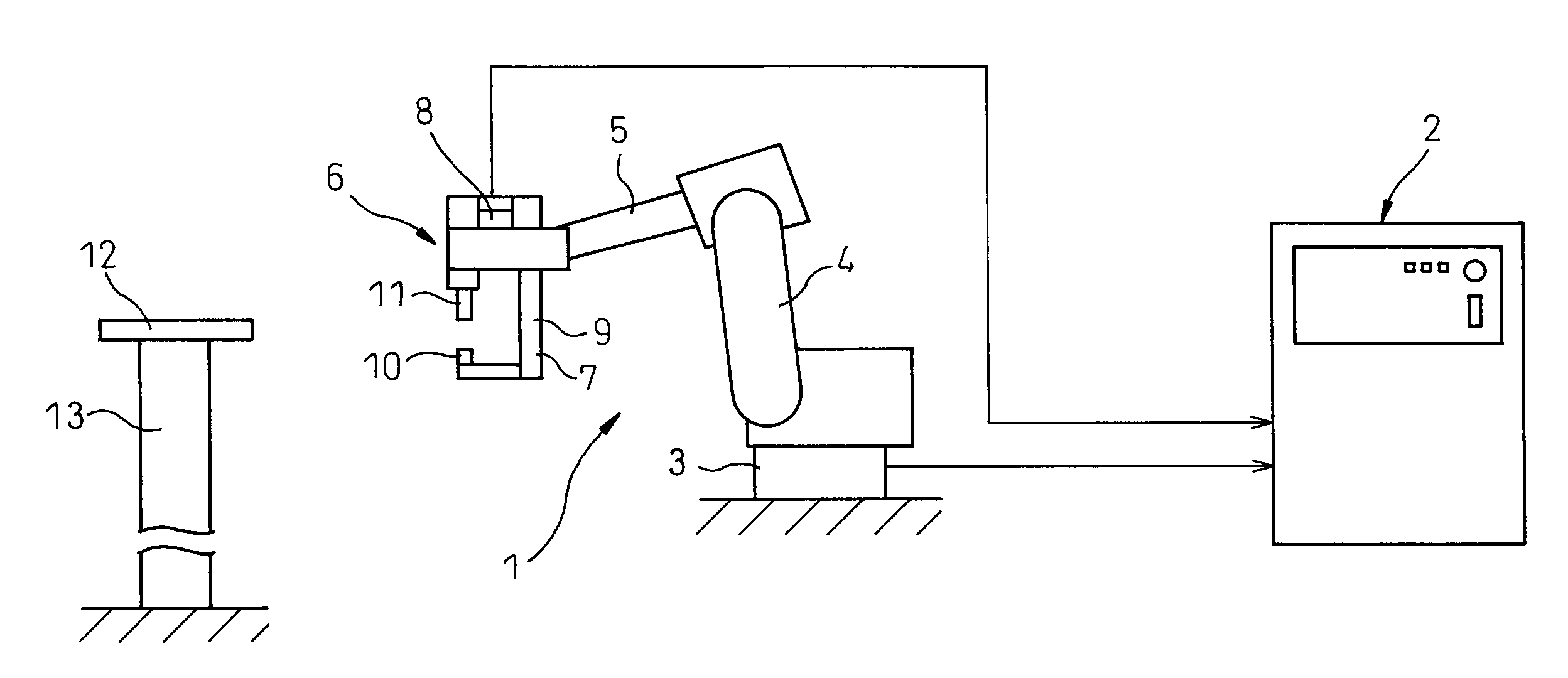 Positioning method of spot welding robot