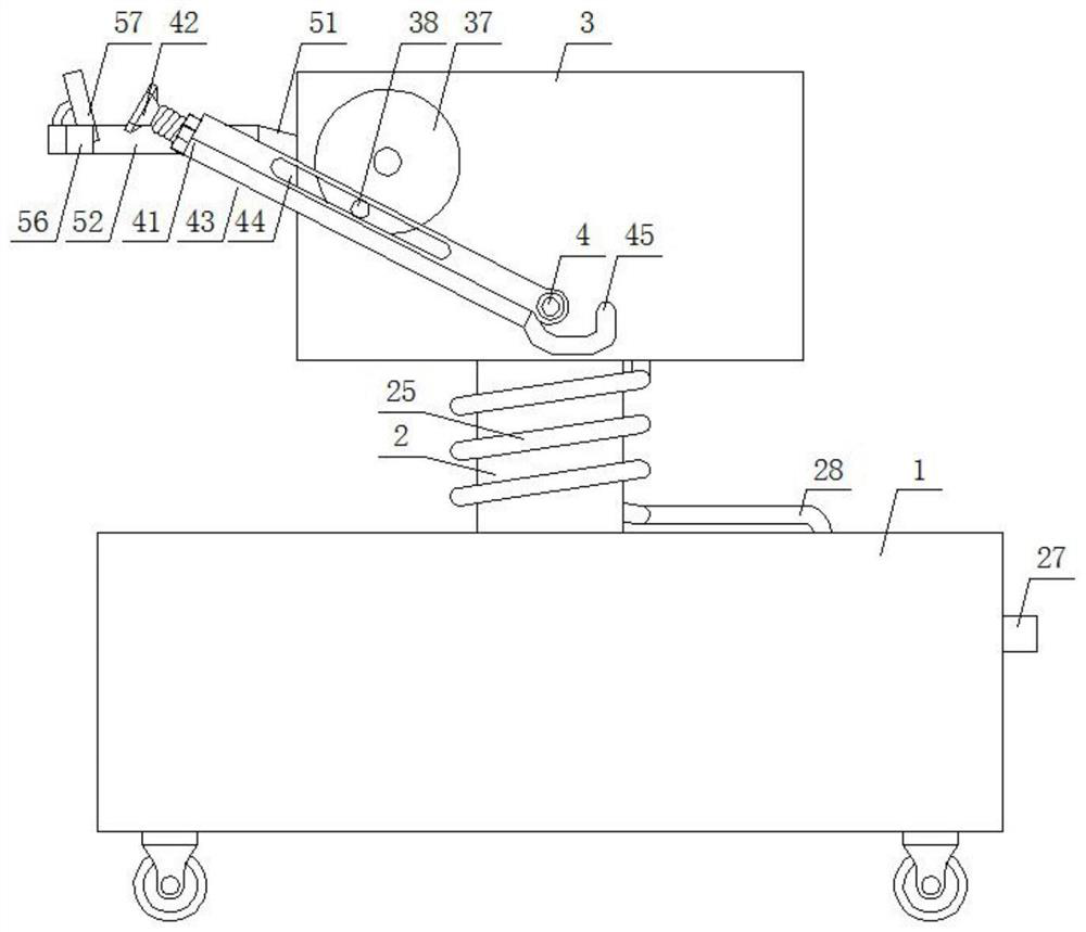 Swing type one-way sprinkler for agricultural planting