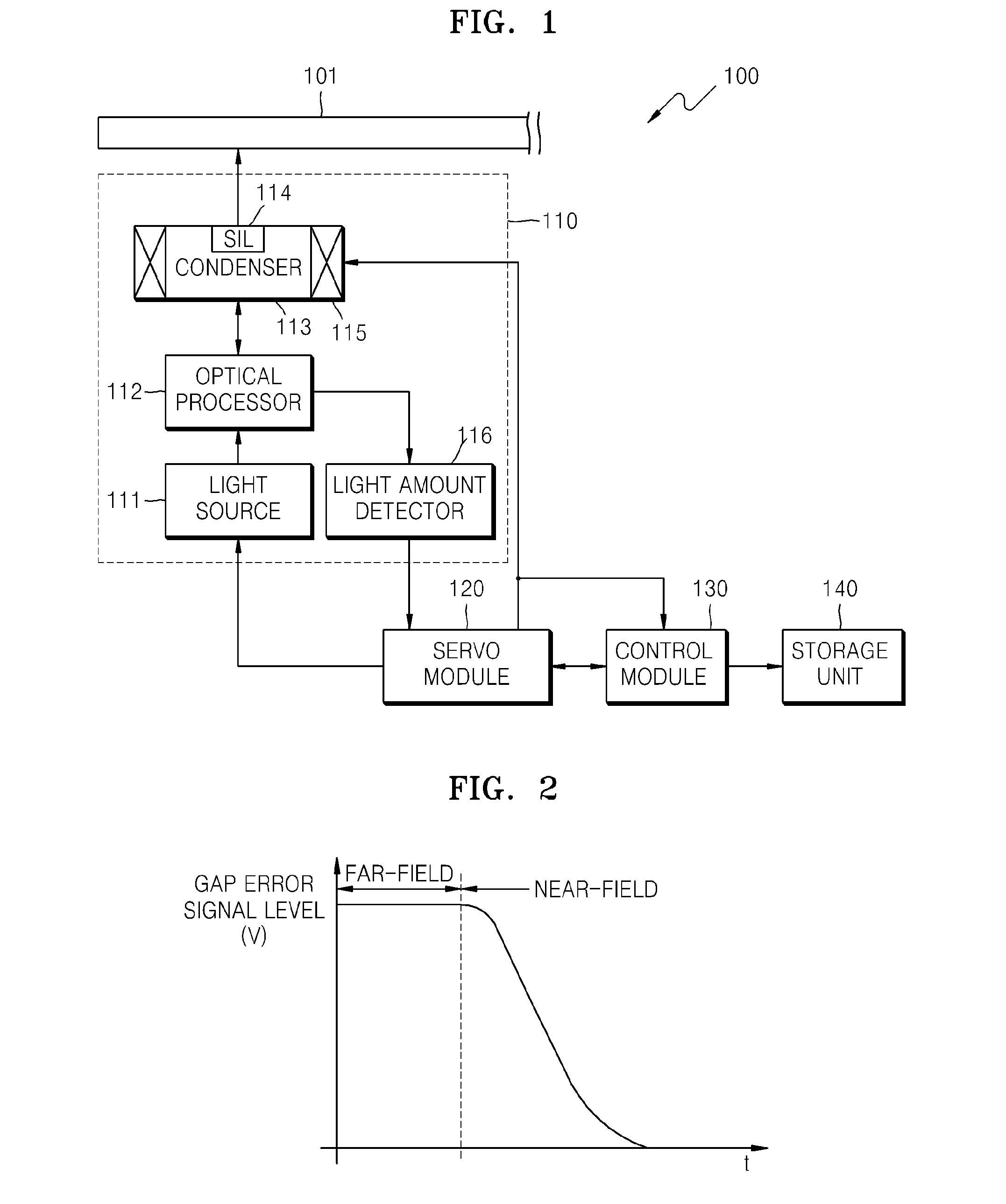 Near-field gap pull-in method and optical disc apparatus therefor