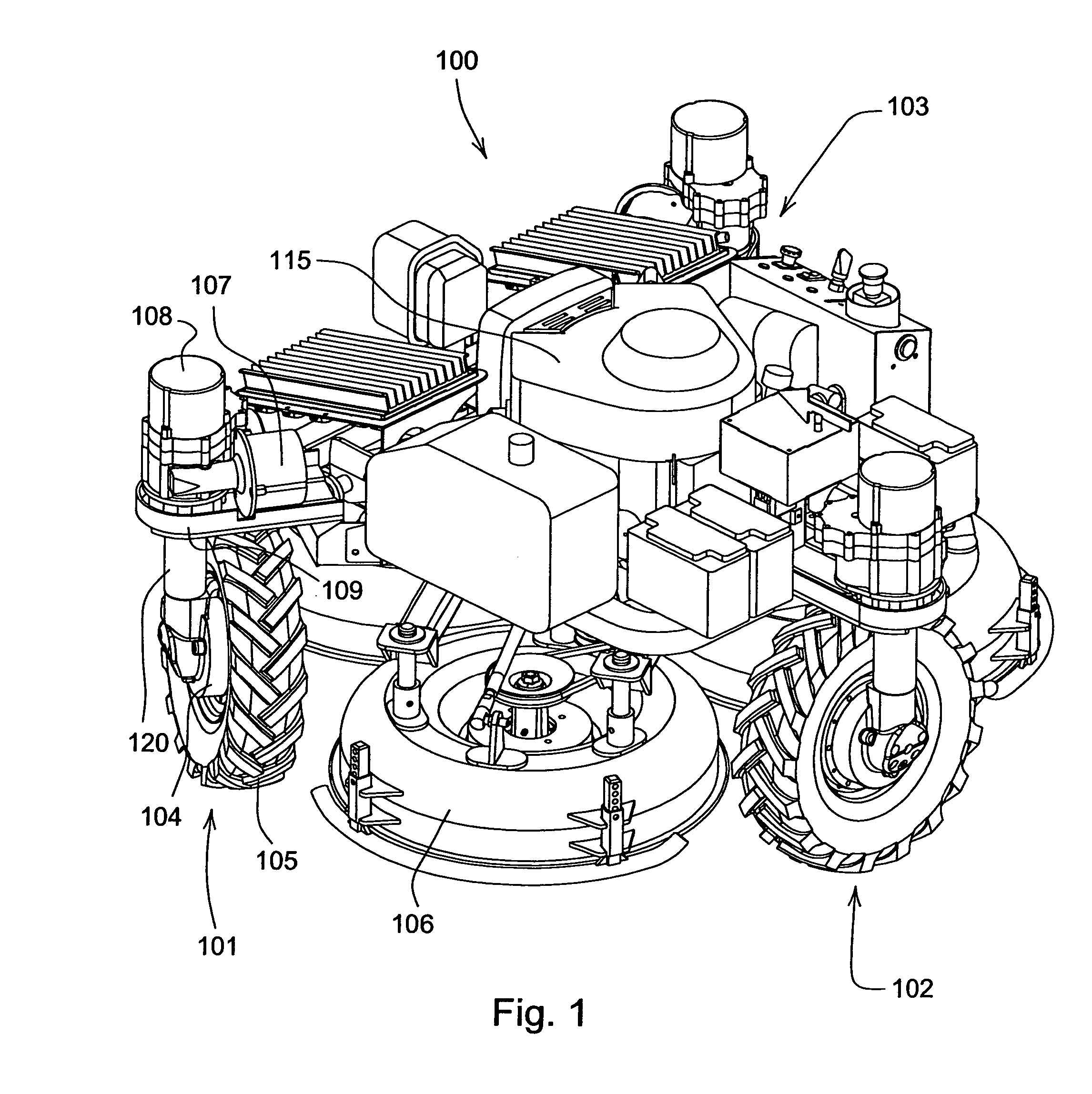 Steering logic for self-propelled mower