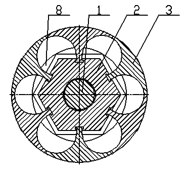 Expanding device of moving block