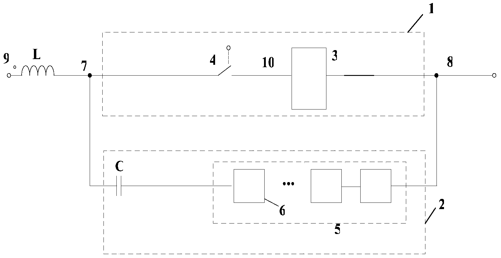 High-voltage direct-current breaker topology