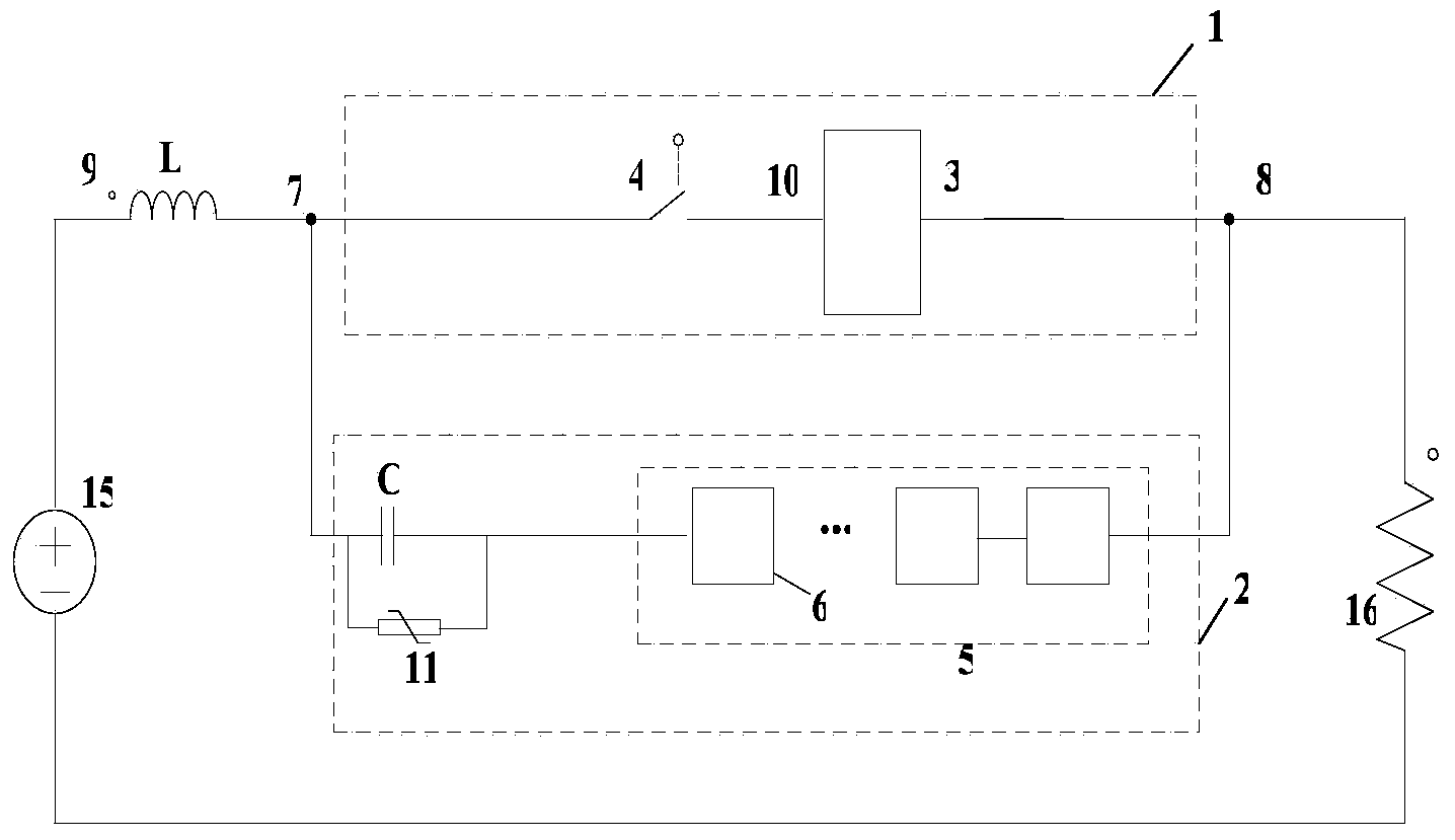 High-voltage direct-current breaker topology