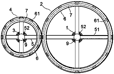 Double-ring stepless speed changer