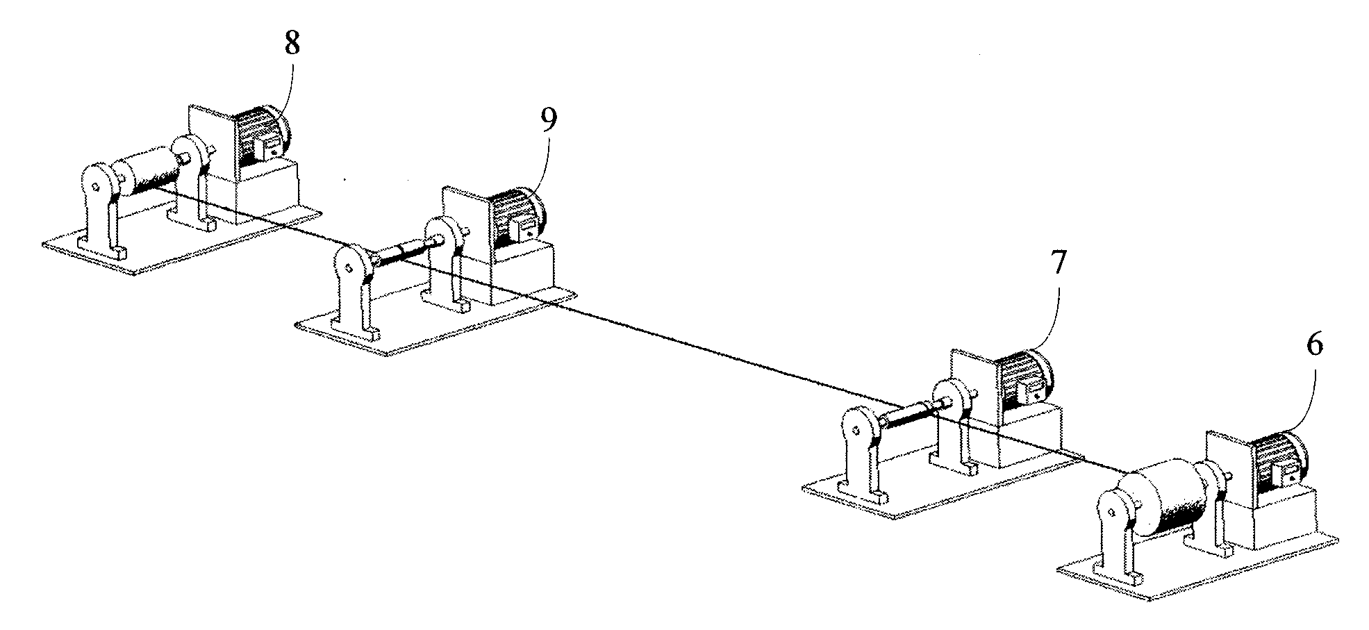 Method and system for preparing nanofiber coating on surface of yarn or fiber bundle