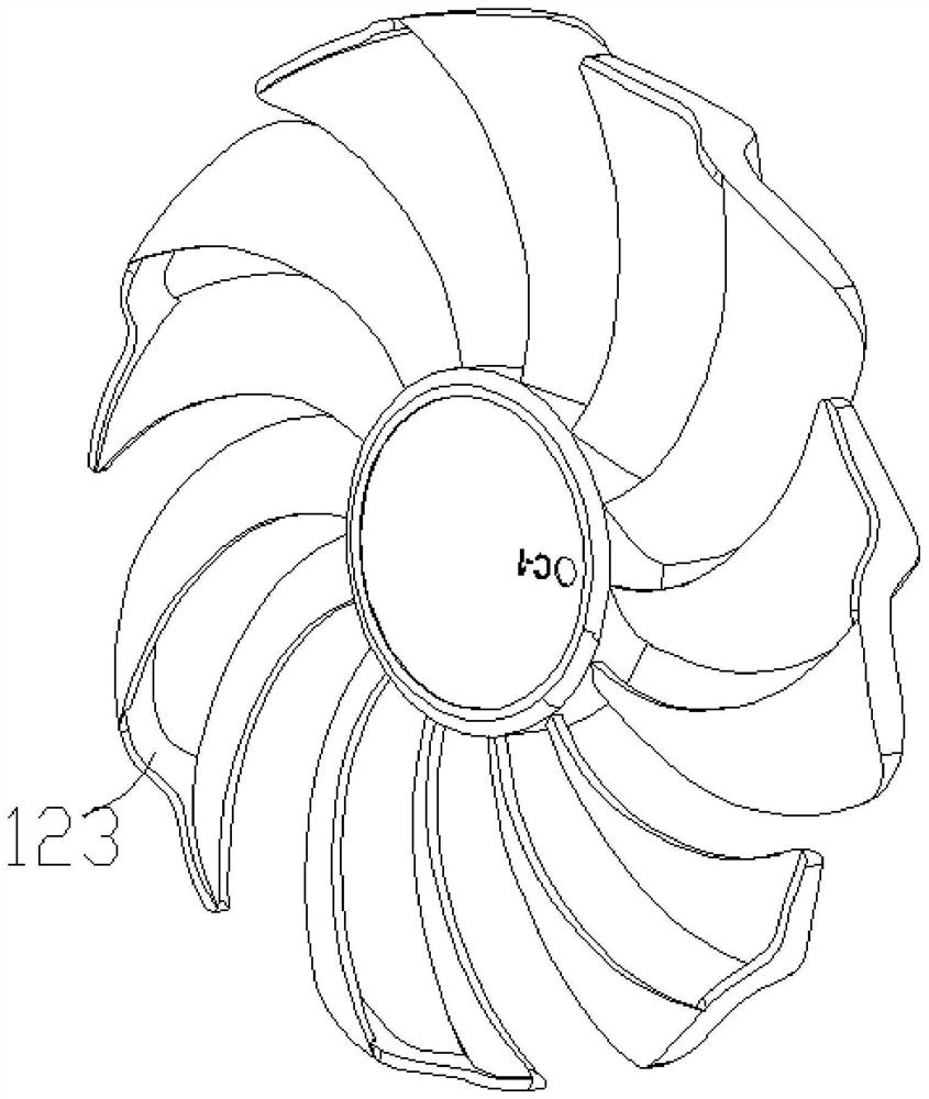 Double-laminated-blade axial flow fan