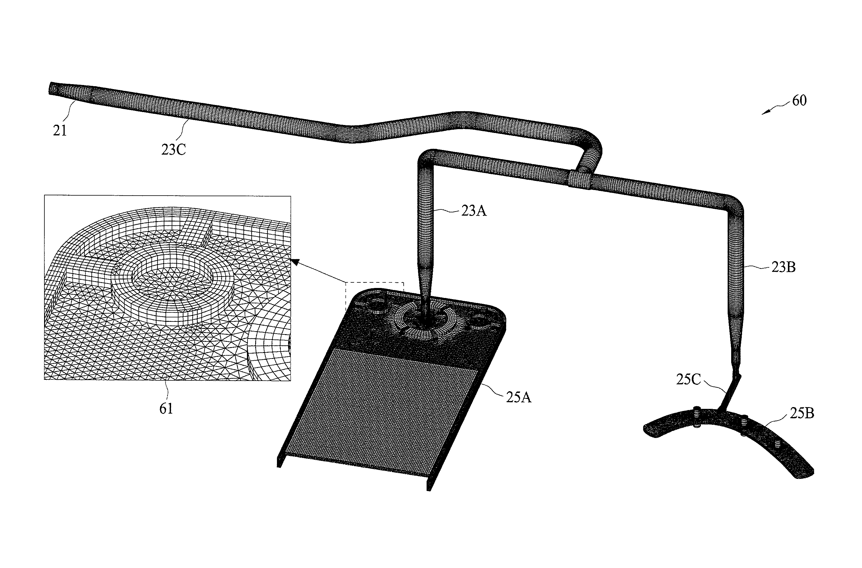 Computer-implemented composite simulation method and non-transitory computer medium for use in molding process