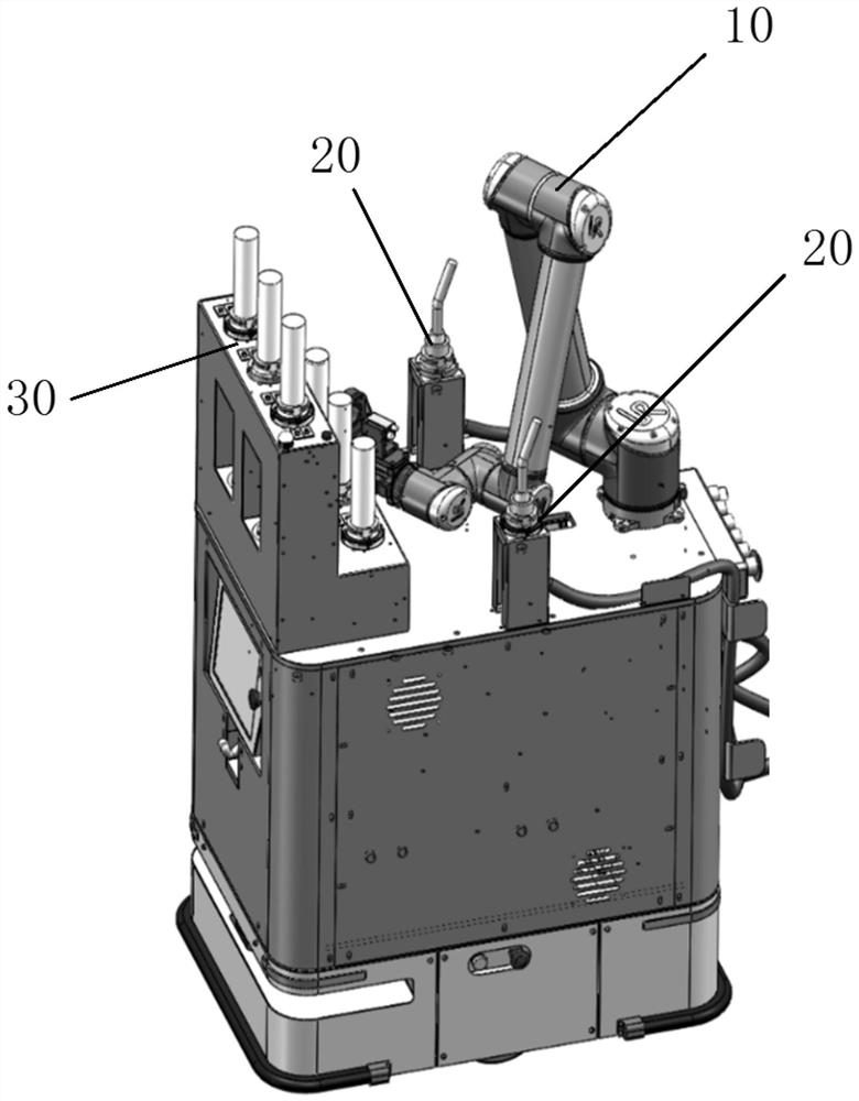 Automatic tool changing and oiling system and automatic tool changing and oiling method