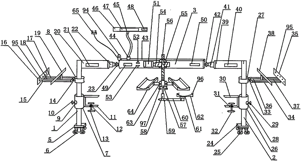 Dressing auxiliary frame for orthopaedics department