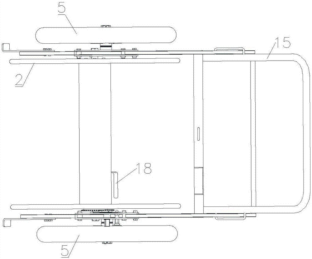 Suspension type fire hose take-up car and suspension mounting structure thereof