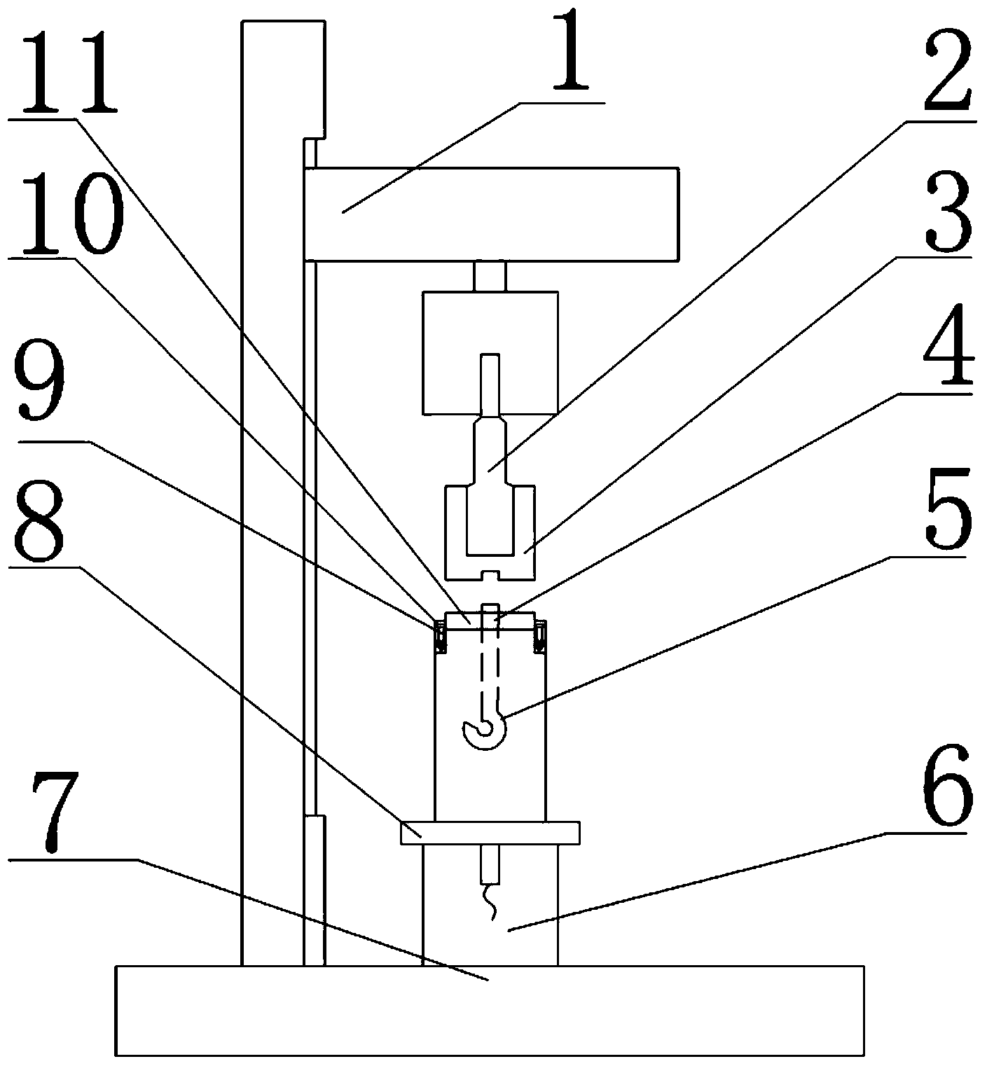 Device and method for testing normal static stiffness characteristics of joint surfaces of shim plate, foundation and foundation bolt of heavy-duty machine tool