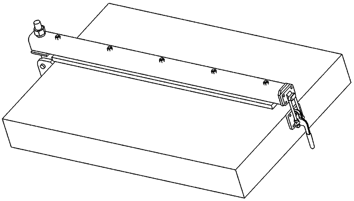 Spring distribution pre-tightening quick pressing mechanism and combined quick pressing mechanism