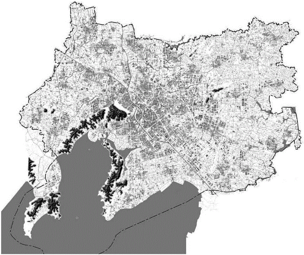 A city space growth ring map making and analyzing method