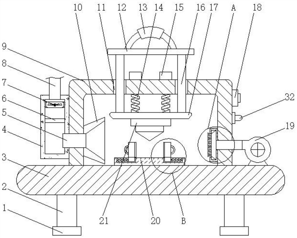 Electric spark machining head device