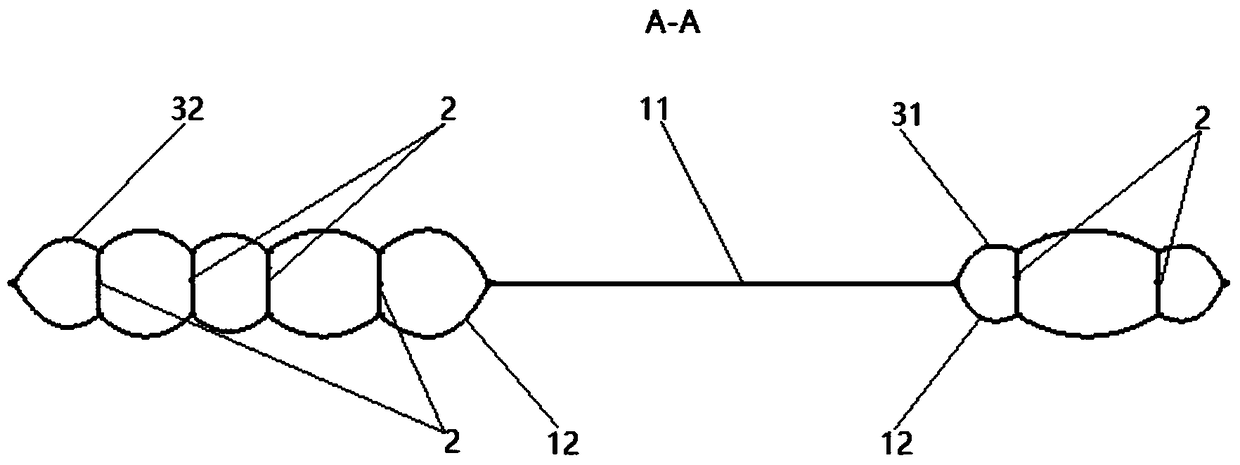 A lateral safety air curtain device for automobile and a manufacturing method thereof