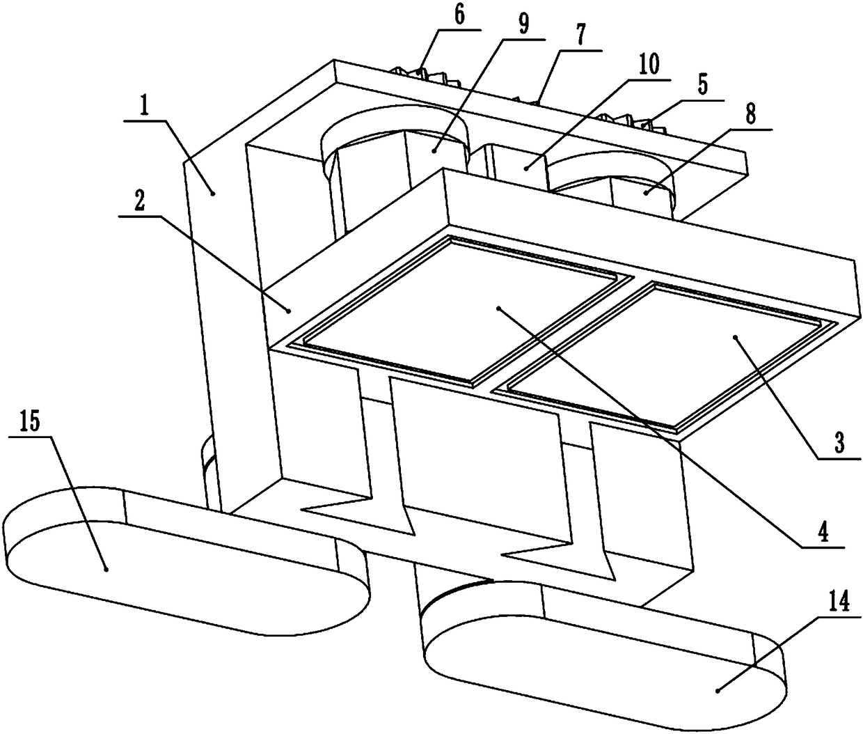 Lifting device special for large steel plates