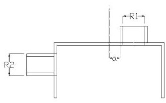 Grouting cover and container for manufacturing standard test piece of loading case steel bar connector