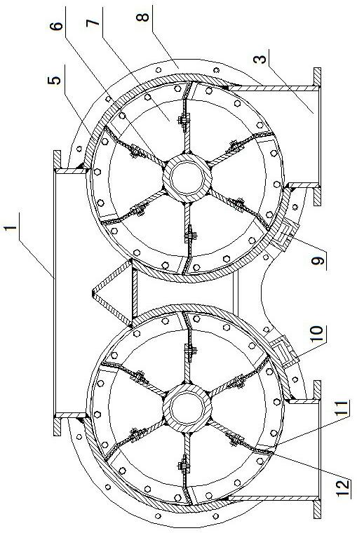 Dual-channel star-shaped feeder