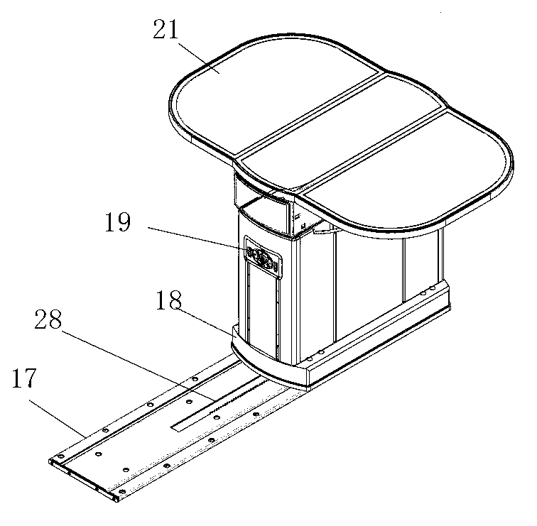 Automotive electric translation table