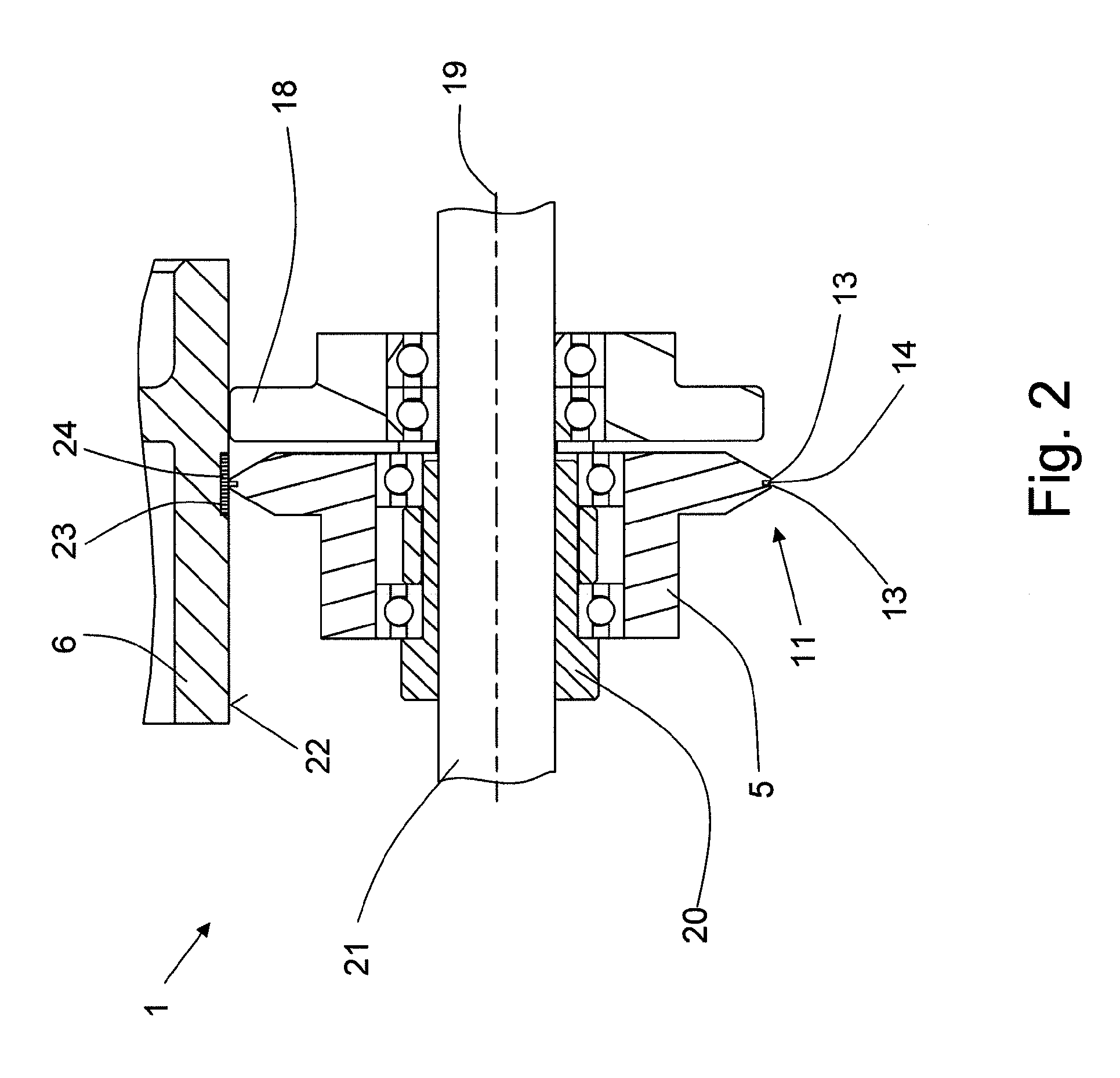 Device for forming a groove